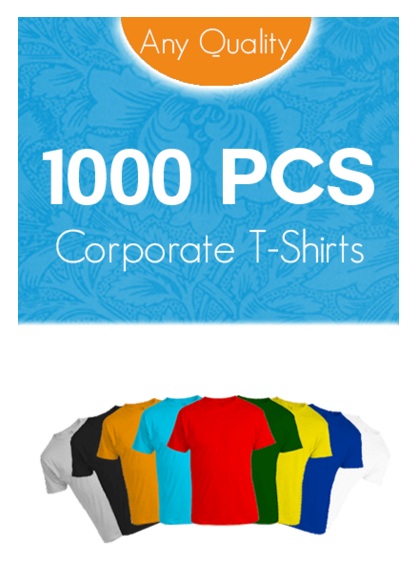 Corporate 1000 pcs Bulk T-Shirts